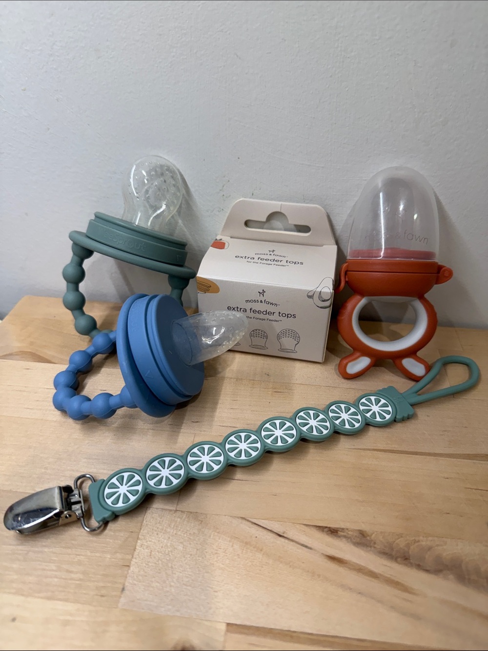 Moss & Fawn baby teether set